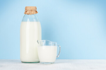 Sticker - Milk in bottle and jug