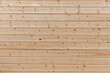 Facade Board installed in the sauna made of coniferous wood