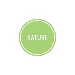 Canvas Print - Nature word illustration sign