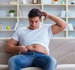© Elnur - Fat obese man in dieting concept