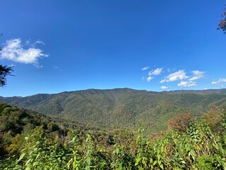 landscape of the mountains