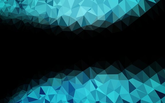 Light BLUE vector abstract mosaic backdrop.