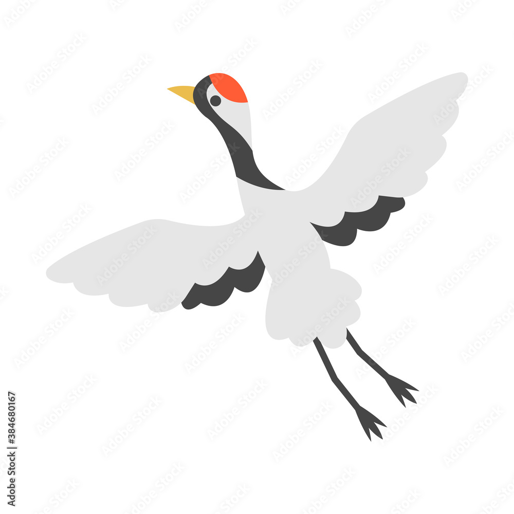 正月 年賀状 鶴 イラスト素材 Stock Vector | Adobe Stock