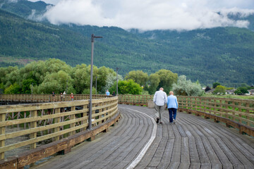 together on the bridge