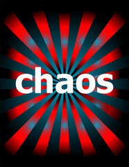Poster - Text Chaos on digital background. Social concept . For web and mobile app, template design, business infographic social media, creative presentation.