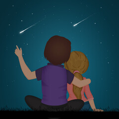 shooting stars on the night of san lorenzo