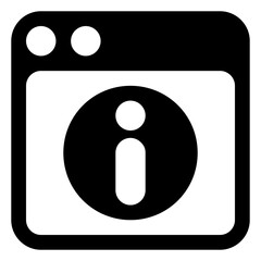 Wall Mural - 
A simple glyph icon design of web layout
