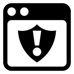 Wall Mural - 
A simple glyph icon design of web layout

