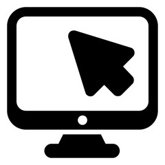 Wall Mural - 
A simple glyph icon design of web layout
