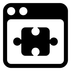 Wall Mural - 
A simple glyph icon design of web layout
