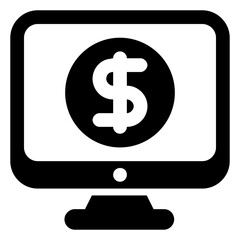 Wall Mural - 
A simple glyph icon design of web layout
