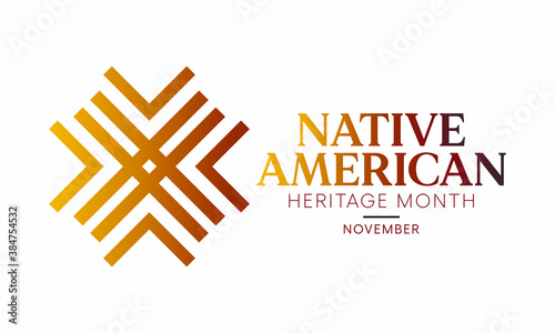 Fotografía Vector illustration on the theme of Native American heritage month observed each year during November