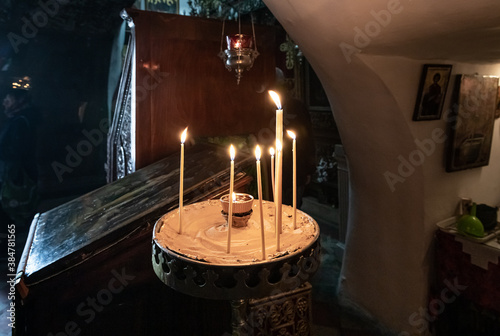 Cuadros en Lienzo The interior of the Greek Akeldama Monastery in the old city of Jerusalem in Isr