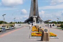The Monument To The Conquerors Of Space, Cosmonauts Alley And Statue Of Konstantin Tsiolkovsky