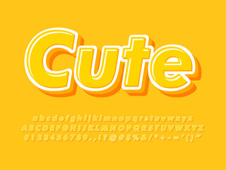 Fototapete - Sweet and Soft Text Effect