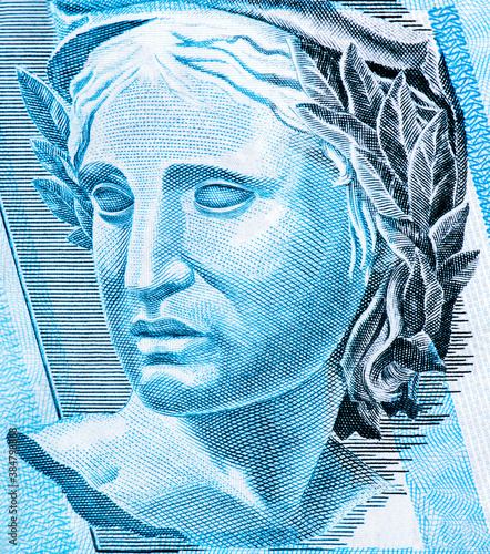 Fotomural The Efigie da Republica is an allegorical figure, wearing a crown of laurel leaves, that is used in both Brazil and Portugal as a symbol of the Republic