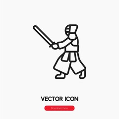 Poster - kendo icon vector sign symbol