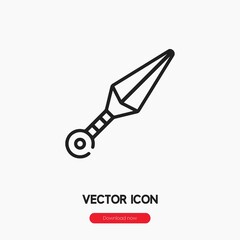 Poster - kunai icon vector sign symbol