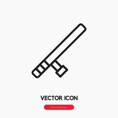 Poster - tonfa icon vector sign symbol
