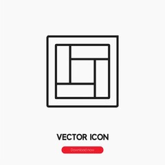 Poster - tatami icon vector sign symbol