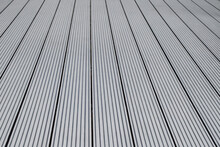 Dark Gray Or Anthracite Wpc Material Composite Board Deck For The Construction Of Terrace.
