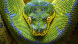 Fototapeta Zwierzęta - Green Python Chondropython