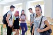© Valerii Honcharuk - Portrait of smiling teenage girl in class on break