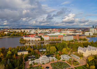 Wall Mural - Aerial panorama of Helsinki, Finland