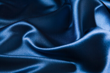 blue silk satin background shiny