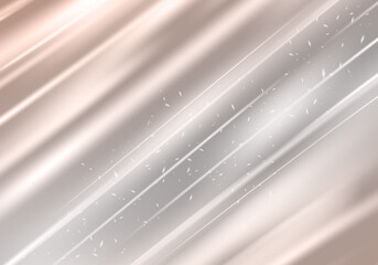 Poster - Abstract White Background with Diagonal Stripes, Gradient and Sparkling Lights. Vector Minimalist Pattern