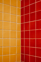 Red And Yellow Portuguese Tiles