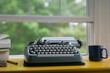 © Lauren Lee/Stocksy - Typewriter sitting on desk