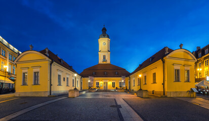 Wall Mural - Bialystok, Poland. HDR image of historic Town Hall at dusk