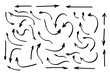 © AndS - Doodle symbols. Pointer icons. Pointer graphic symbols.