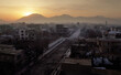 Sunrise over the city of Kabul in Afghanistan