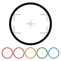 Wall Mural - Record frame camera, color set