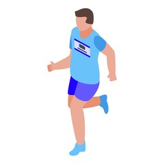 Poster - Weekend sport running icon. Isometric of weekend sport running vector icon for web design isolated on white background