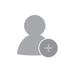 Poster - Add user icon design. Blank avatar placeholder design. Vector illustration.