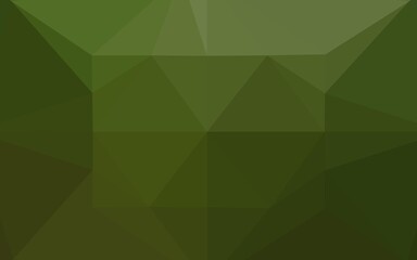 Poster - light green vector shining hexagonal template.