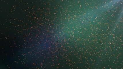 Aufkleber - Beautiful Floating Dust Particles with Flare on Dark backlight Background Background in Slow Motion. Looped 3d Animation of Dynamic Wind Particles In The Air With Bokeh.