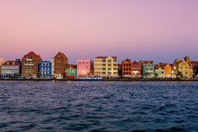 Colourful Buildings, Architecture In Capital City Willemstad, Curacao, ABC Islands, Dutch Antilles, Caribbean, Central America