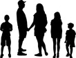Family of silhouettes. Conceptual work.
