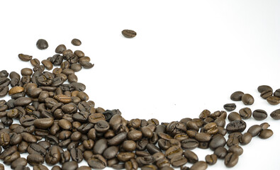 coffee beans isolated on white background