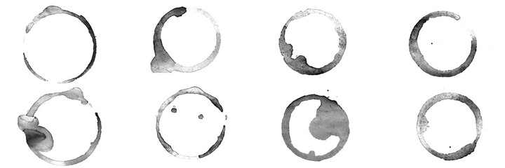 Poster - mirror circles isolated on white background. framework for design