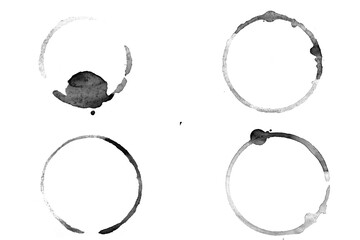 Poster - mirror circles isolated on white background. framework for design