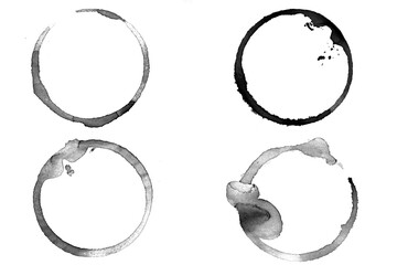 Poster - mirror circles isolated on white background. framework for design