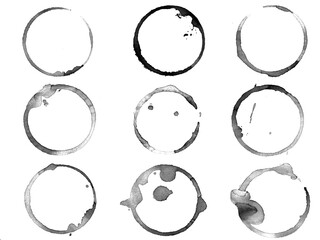 Poster - mirror circles isolated on white background. framework for design
