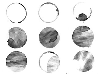 Poster - mirror circles isolated on white background. framework for design