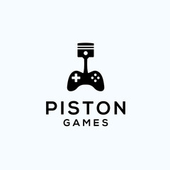 Sticker - abstract gaming logo. piston icon