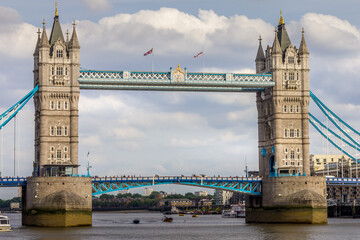 Wall Mural - View of the Tower Bridge in London, UK